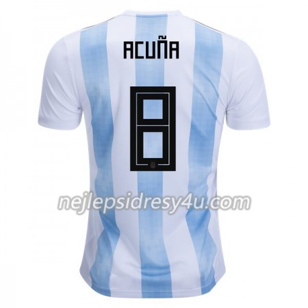Fotbalový Dres Argentina Acuna 8 Domácí MS 2018